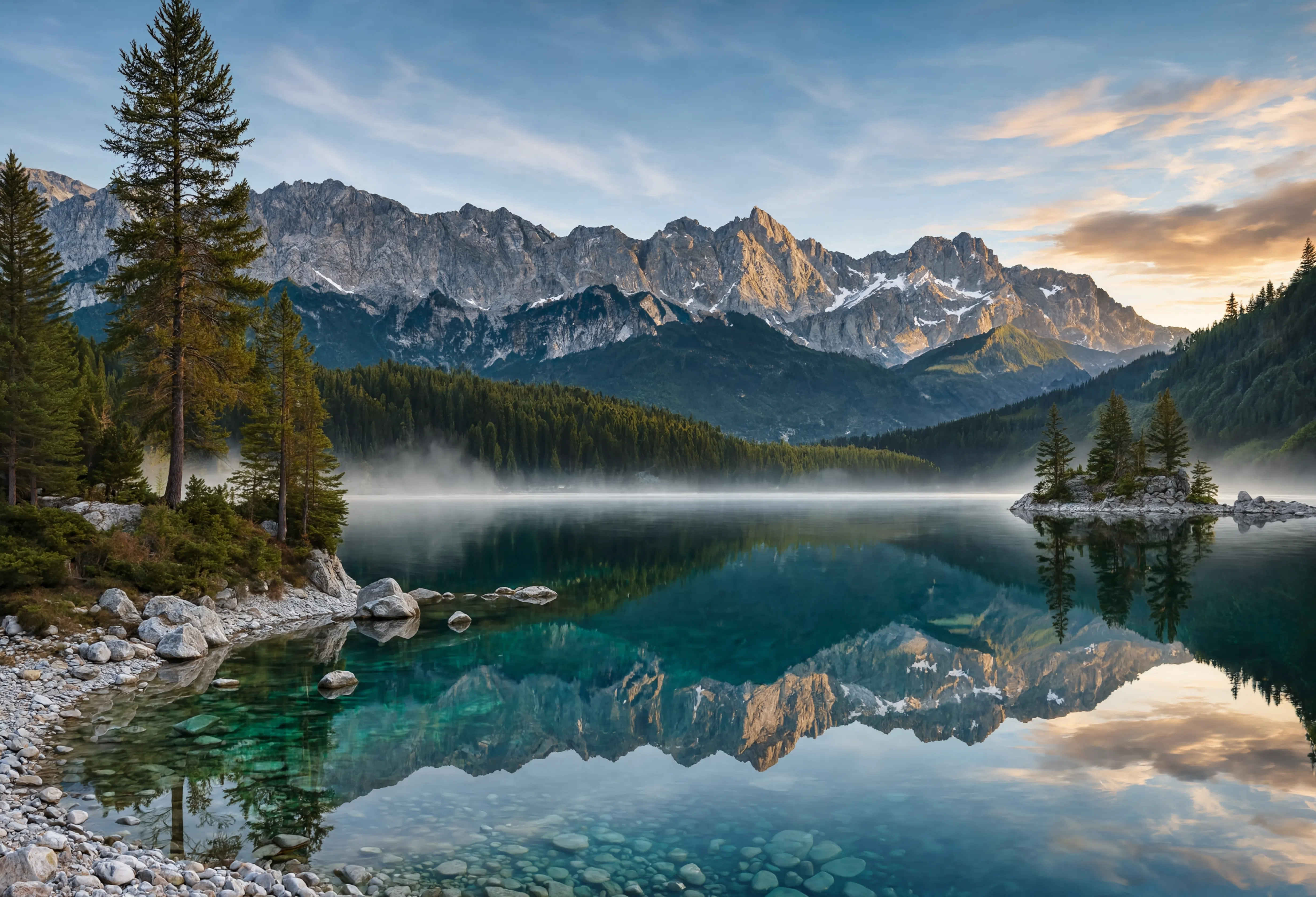 Eibsee — Türkisfarbenes Alpenwasser in Bayern
